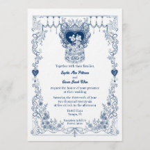 Convite de Casamento Florestal Ilustrado