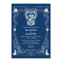 Convite de Casamento Florestal Ilustrado