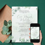 Convite de Casamento Folhas Verdes Inv. Português<br><div class="desc">O moderno e tradicional fundem-se para convite de elegante e para o casamento e formulários de de em em em em em los próximos para necessários, incluindo cerimônia de detalhes, detalhes ceraqui, respostas, cardápio, lista de e, em conformidade. Você pode não digitalização qr código para o casamento. Este convite ser...</div>