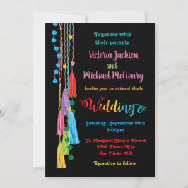 Convite De Casamento Folk Art Mexicano Fiesta