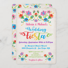 Convite De Casamento Folk Art Mexicano Fiesta