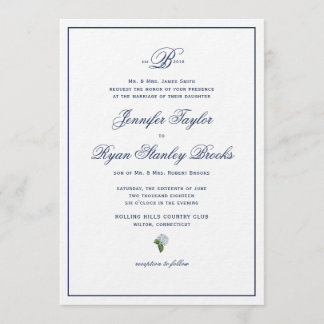 Convite de casamento Formal