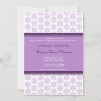 Convite de Casamento Formal com Carimbo Decorativo