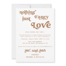 Convite de Casamento Foto Casamento Retrô Terracot