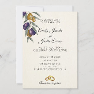 Convite de Casamento Foto com Aquarela Elegante de