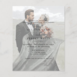 Convite de Casamento Foto Moderna