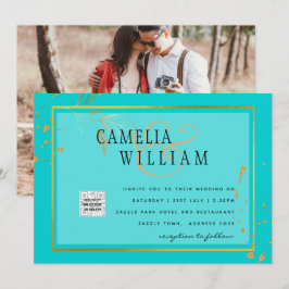 Convite de Casamento FOTOGRAFIA BARATA Save the Da