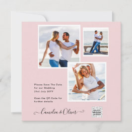 Convite de Casamento FOTOGRAFIA Moderna com QR COD