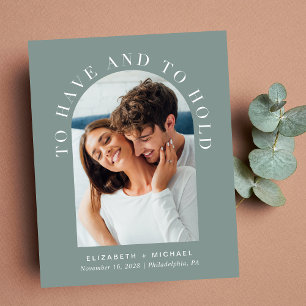 Convite de Casamento Fotográfico em Arquitetura Mo