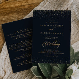 Convite de Casamento Frente e Verso com Caligrafia
