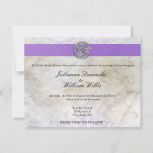 Convite de casamento Gaélico Céltico Irlandês T