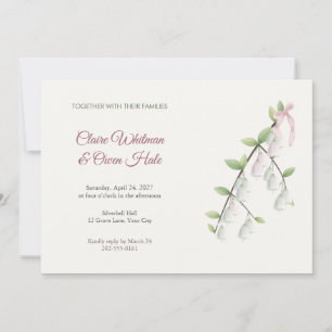 Convite de Casamento Galho de Sinople