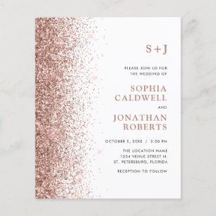 Convite de casamento Glitter de Orçamento Tudo em