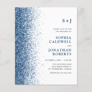 Convite de casamento Glitter de Orçamento Tudo em