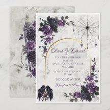 Convite de Casamento Gótico