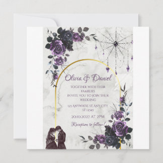 Convite de Casamento Gótico