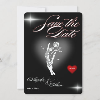 Convite de casamento Gótico Vintage