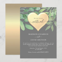 Convite de Casamento Gray Zoom