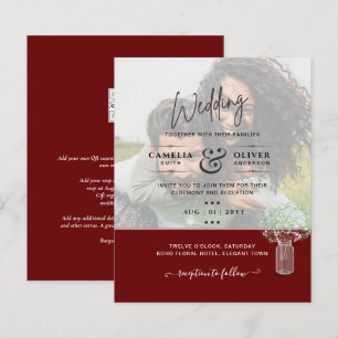 Convite de casamento Gypsophila da FOTO LeahG