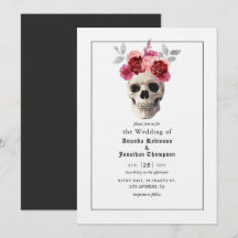 Convite de Casamento Halloween Gótico