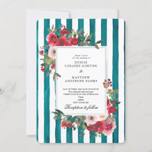 Convite de Casamento Harbour Blue