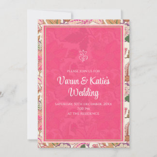 Convite de casamento hindu e convites de casamento