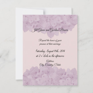 Convite de Casamento Hortênsia Rosa Bege