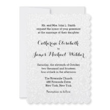 Convite de Casamento Hospedado pelos Pais de Noiva