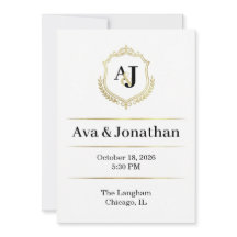 Convite de Casamento Imperial Luxo - Elegância Mon