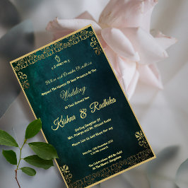 Convite de casamento indiano