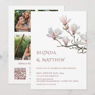 Convite de Casamento Informal Magnólia Arte Refina