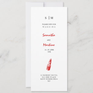 Convite de Casamento Inspirado em Beleza Elegante