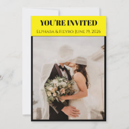 Convite de Casamento Inspirado em Playbill