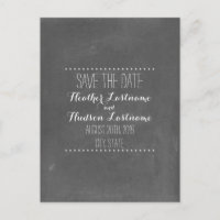 Convite de casamento inspirado em quadro negro par