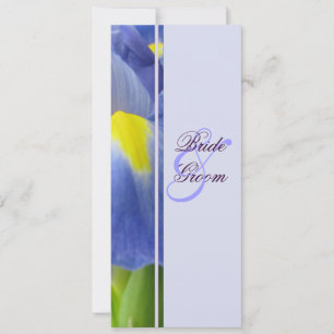 Convite de Casamento Iris Azul