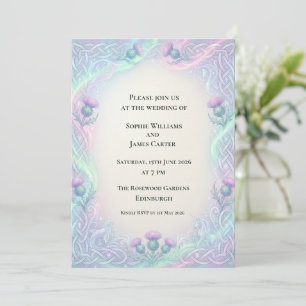 Convite de Casamento Íris Cardo Celta