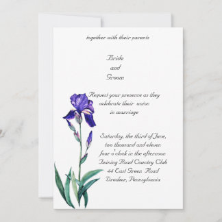 Convite de Casamento Iris Elegante PMACarlson