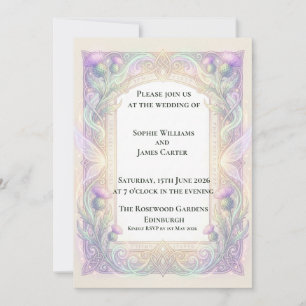Convite de Casamento Írisdo Cardo