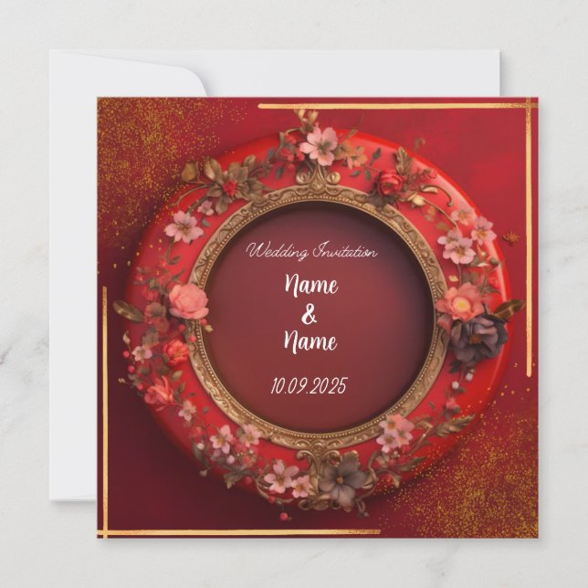 Convite de casamento islâmico (Frente)