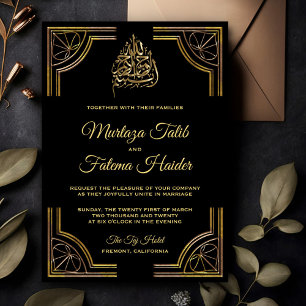 Convite de Casamento Islâmico Ouro Preto