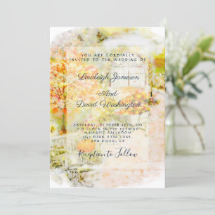Convite de casamento Jardim de Outono
