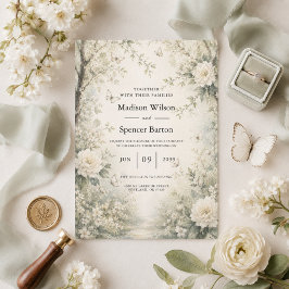 Convite de Casamento Jardim Primavera Borboleta Br