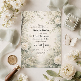 Convite de Casamento Jardim Primavera Borboleta Br