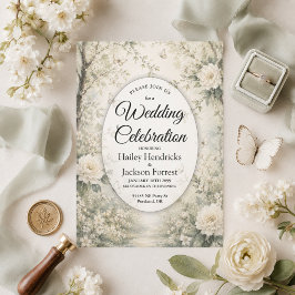Convite de Casamento Jardim Primavera Borboleta Br