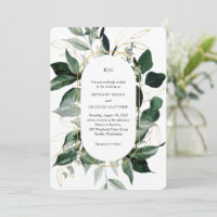 Convite de casamento jardim verde botânico arco mo