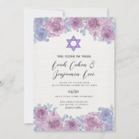 Convite de Casamento Judaico Hebraico Chuppah