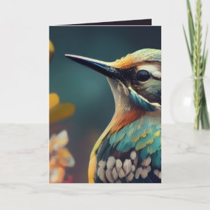 Convite de Casamento Khem Hummingbird Floral B 5
