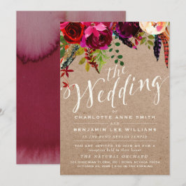 CONVITE DE CASAMENTO LDS| Russo Floral Elegante