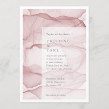 Convite de casamento leve e aéreo