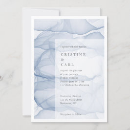 Convite de casamento leve e aéreo